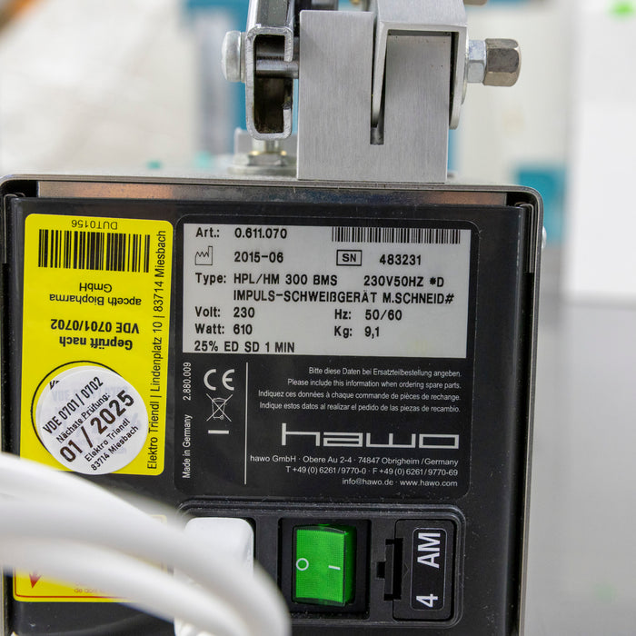 Hawo HPL/HM 300 BMS  Impulse Heat Sealer