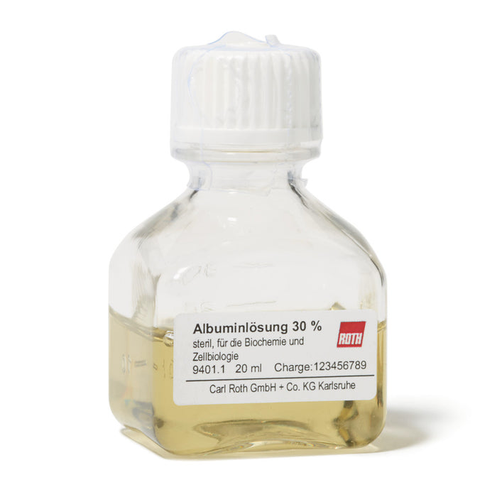 Albuminlösung 30 %, steril, für die Biochemie und Zellbiologie (20 ml)