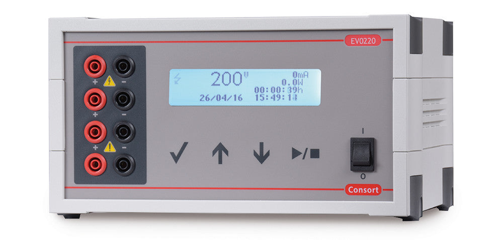 Power Supply EV3620, 0-6000 V, 0-150 mA, 0-300 W 4 mm Buchsen. Inkl. Stromkabel, ohne Elektrophoresekabel.