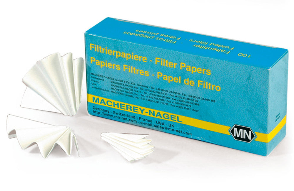 Filterpapiere-Faltenfilter, Typ 615 1/4, mittelschnell filtrierend, Ø 270 mm (100 Stk.)