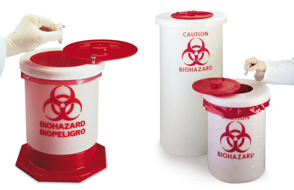 Abfall-Sammelbehälter Biohazard, 5,5 l, auslaufsicher (1 Stk.)