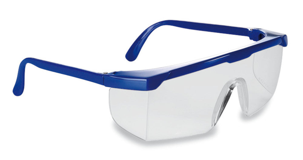 Schutzbrille 511, schmale Form, blau, Antikratz-Beschichtung (1 Stk.)
