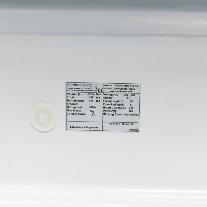 Thermo Scientific ES Series 158R-AEV-TS – Laborkühlschrank 158 l (2022/04)