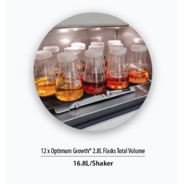 Optimum Growth 2.8L Flask w/ Vent Cap, Sterile [6 Stk.]