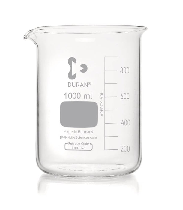 Becherglas, niedrige Form, DURAN®, 1000 ml (1 Stk.)