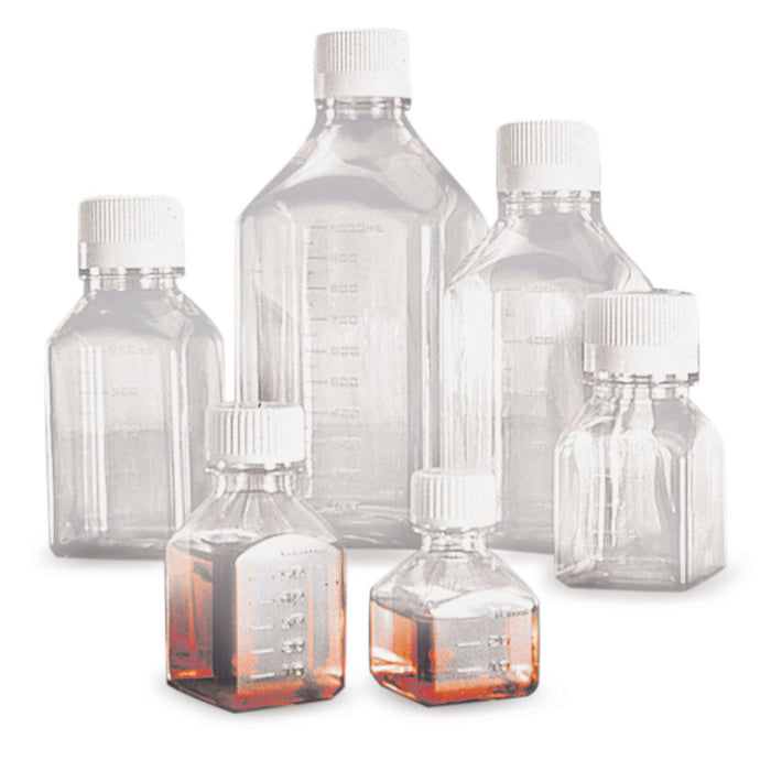 Nährmedienflaschen, PETG, L 93 x B 93 x H 218 mm, 1000 ml, steril (12 Stk.)