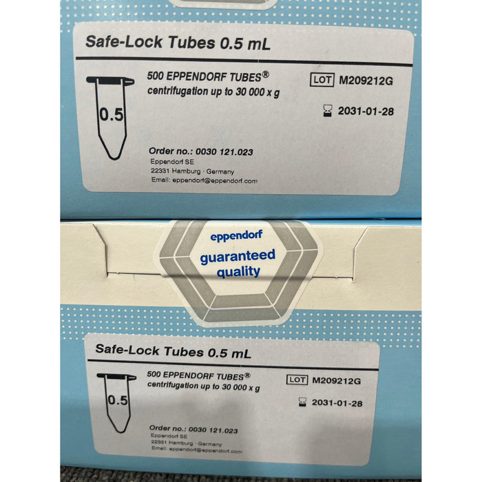Eppendorf Safe-Lock Tubes 0,5 mL [500 Stk. / MHD 2031]