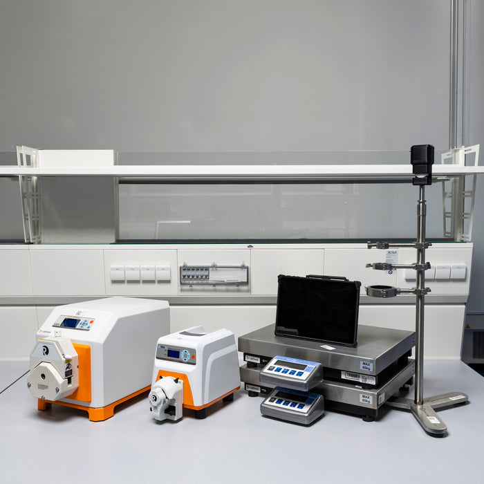Repligen KrosFlo TFF System - KMPi Peristaltic Pump + KR1 Auxiliary Pump + 2x Auxiliary Scale ACSS-60K + Steuerungseinheit + KMPi Stativ