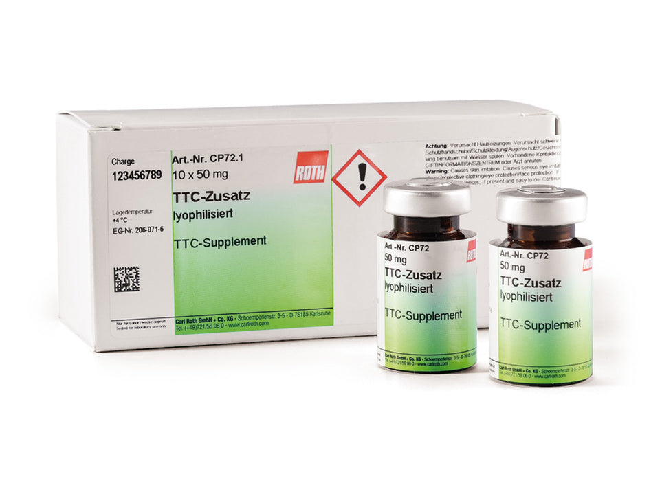 TTC-Zusatz, lyophilisiert, Zusatzreagenz 10 x 50 mg (500 mg)