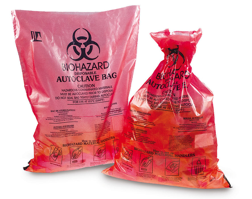 Sekuroka®-Entsorgungsbeutel Biohazard, PE, B 210 x H 290 mm, Wandstärke 20 µm (1000 Stk.)
