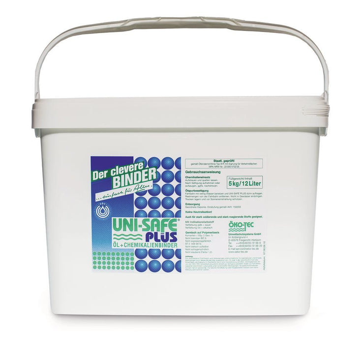 UNI-SAFE Plus Chemikalien- und Ölbinde-, mittel, 5 kg Eimer Feingranulat Eimer (5 kg)