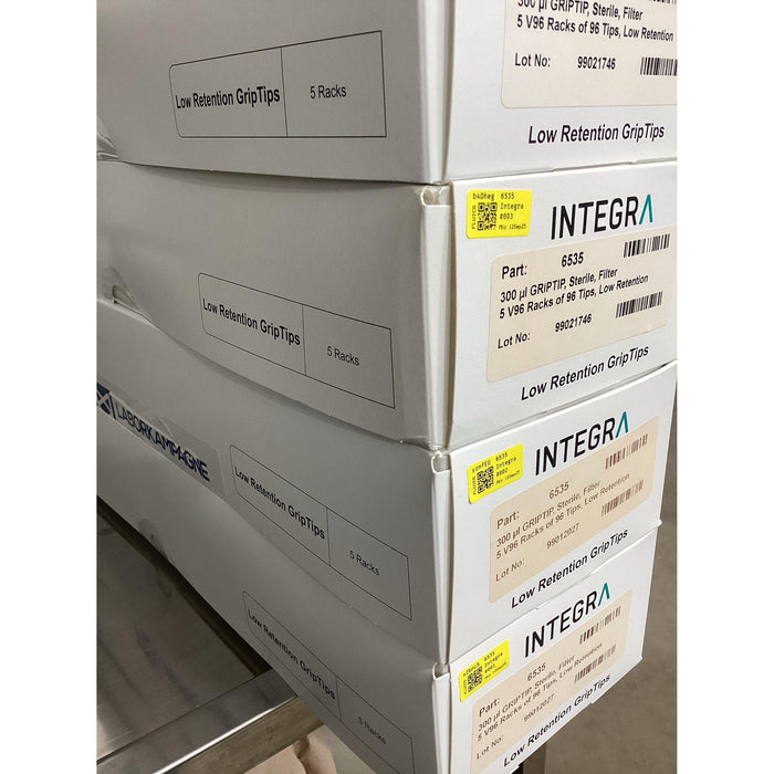 Integra 300 µL Griptip Filterspitzen in Viaflo Racks a 96 low retention steril [480 Stk.]