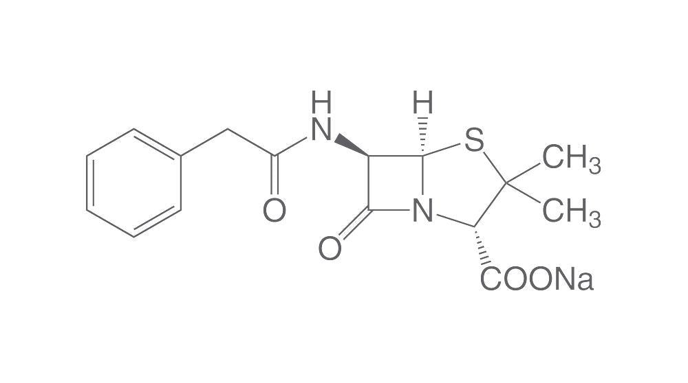 Penicillin G-Natriumsalz, min. 96 %, für die Biochemie (100 g)