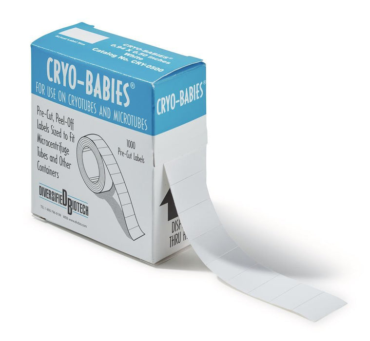 Cryo-Etiketten auf Rolle (1000 St.), Acrylatbasis, weiß, L 33 x B 13 mm (1 Rolle(n))