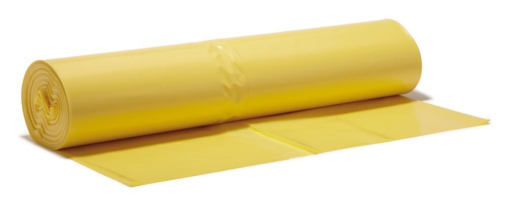 Abfallsäcke extra stark, gelb, LDPE, 120 l, 700 x 1100 mm (25 Stk.)