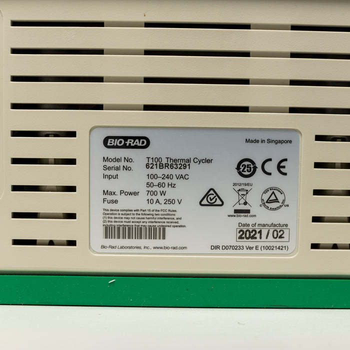Bio-Rad T100 Thermal Cycler (2021-02)