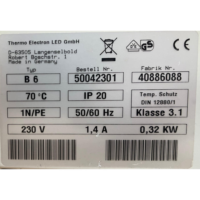 Thermo Scientific Heraeus B6 Laboratory Incubator