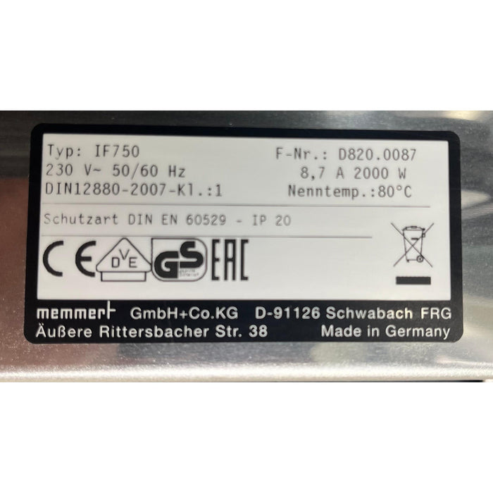 Memmert IF750 – Forced-Air Incubator 749 L
