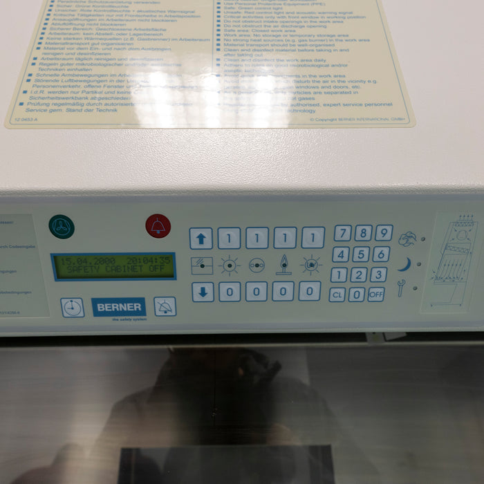 Berner FlowSafe B-Max-Pro-190 Cytotoxic Safety Cabinet