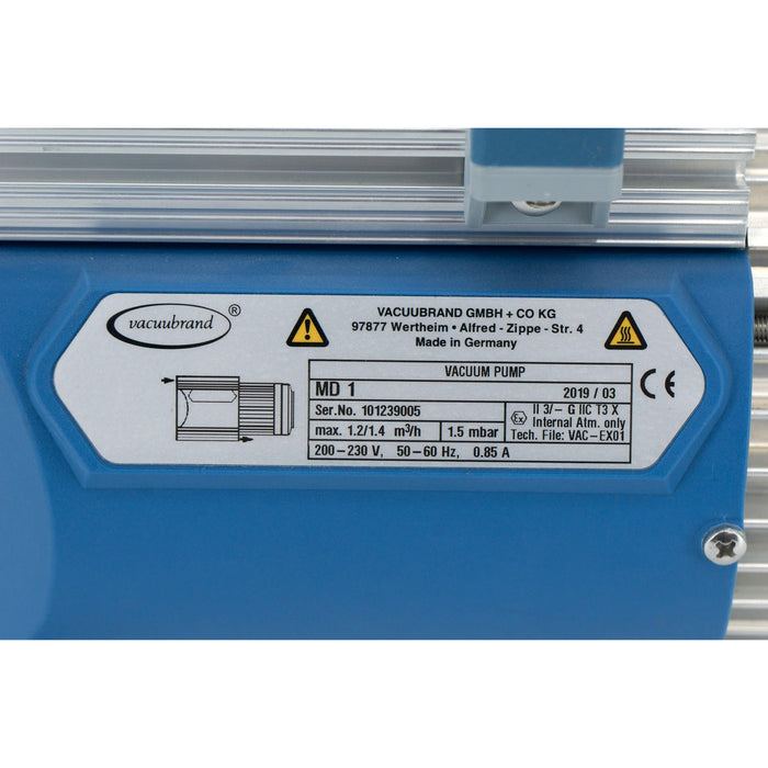 Vakuumpumpe Vacuubrand MD 1 1,5 mbar 1,2 qm/h (03.2019)
