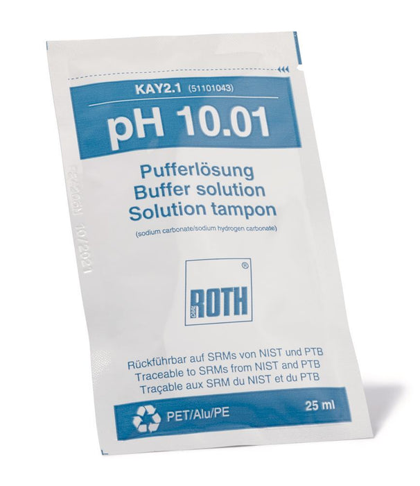 Rotilabo®-pH-Pufferlösung, pH 10,01, in Beuteln (20 Stk.)