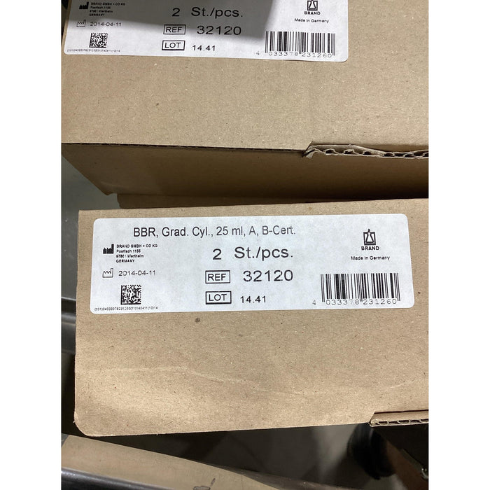 Brand Blaubrand Messzylinder hohe Form Boro 3.3 25 mL [2 Stk.]