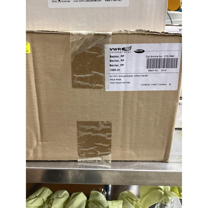 VWR Messbecher, niedrige Form PP, hochgradig durchscheinend 1000mL [6 Stk.]