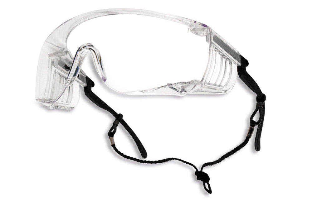 UV-Überbrille SQUALE, gem. EN 166, EN 170, PC, beschlagfrei inkl. dünnem Brillenband (1 Stk.)