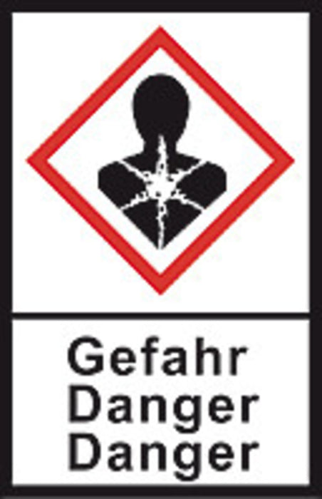 GHS-Gefahrstoffetiketten, PE-Folie,GHS08, Gefahr, Gesundh.gef., 100 µm, 22x30 mm (1 Rolle(n))