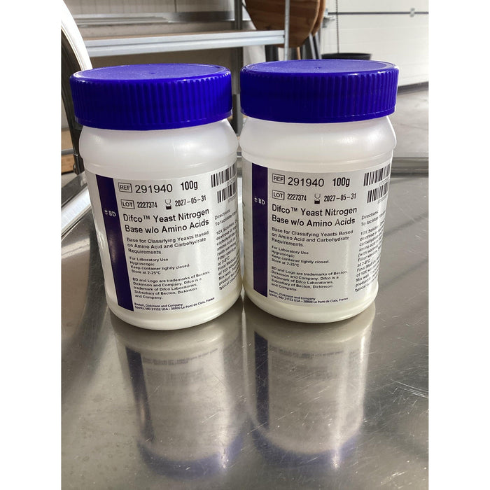 Fisher Scientific BD Difco Hefe-Stickstoffbasis ohne Aminosäuren [100 g / MHD 2027]