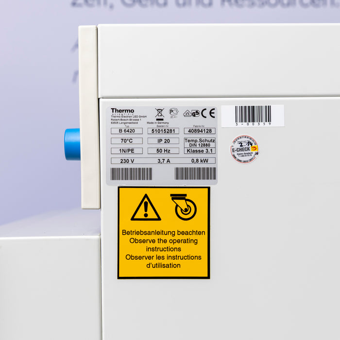 Thermo Scientific Heraeus B 6420 Laboratory Incubator 409 L