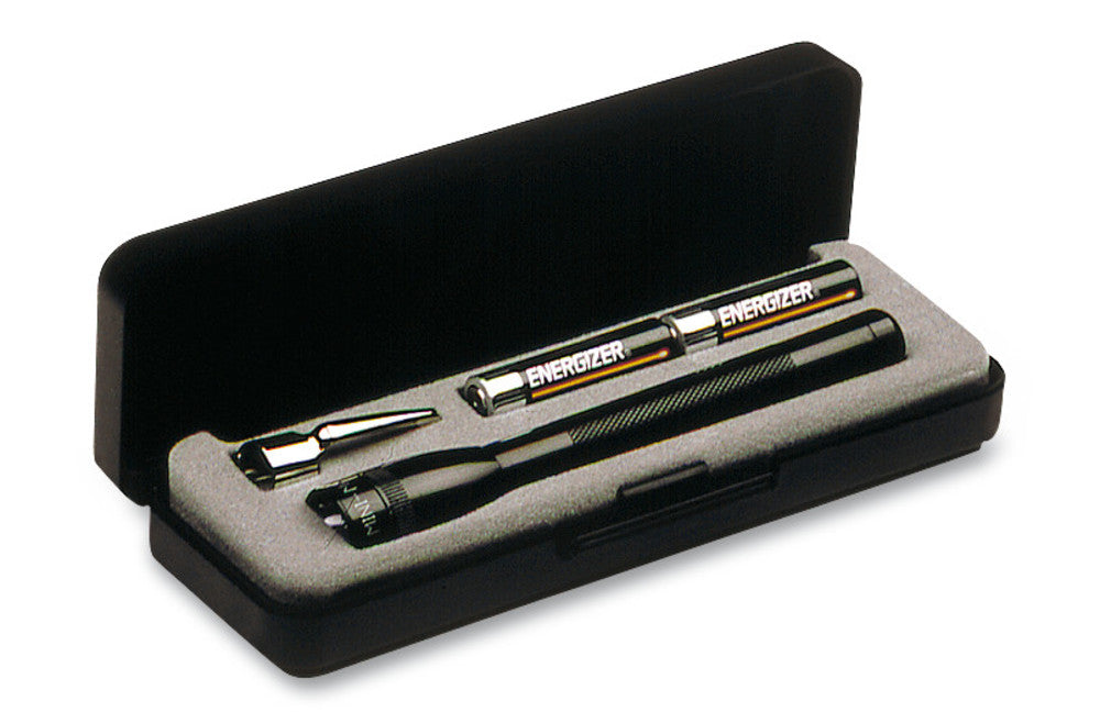 Taschenlampe Micro-Mag, Aluminium, schwarz, mit Taschenclip, Länge 125 mm (1 Stk.)