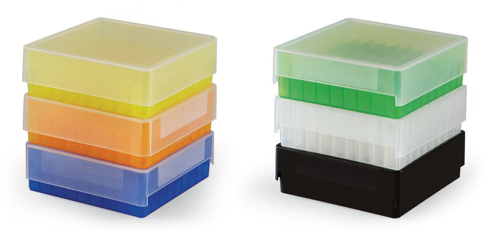 Aufbewahrungsboxen, farbig sortiert, blau/grün/pink/gelb/orange, 81 Stellpl. (5 Stk.)