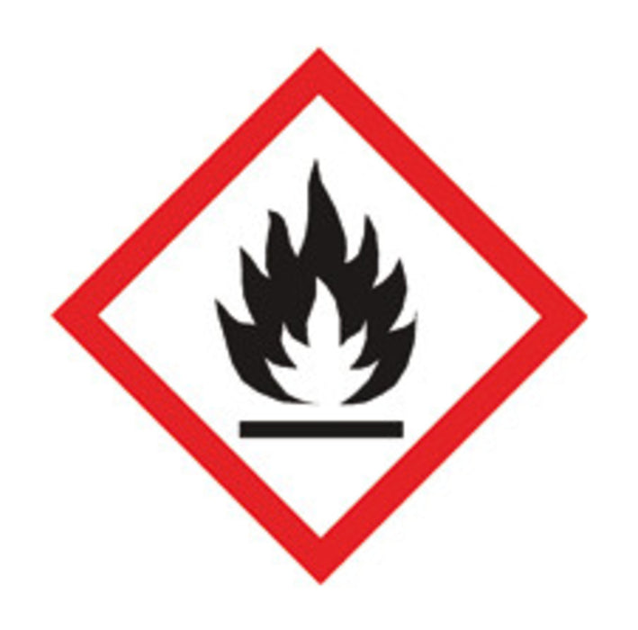 GHS-Gefahrstoffpiktogramme, GHS02, PE-Folie, Flamme, 22 x 22 mm, Rolle (250 Stk.)