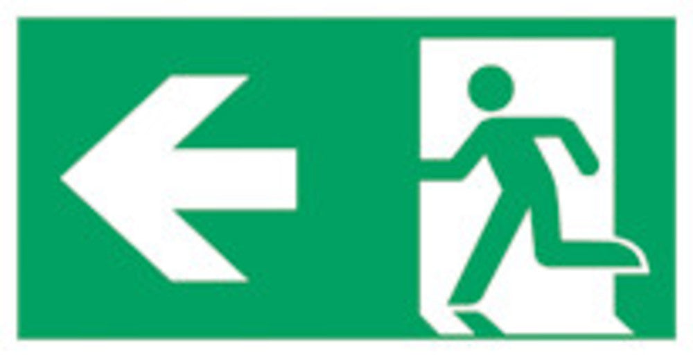 Erste-Hilfe- und Rettungszeichen, Rettungsweg links (1 Stk.)