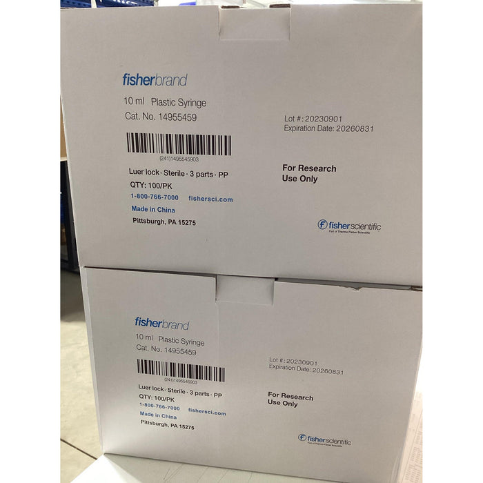 Fisher Scientific Fisherbrand Sterile Einwegspritzen 10 mL Luer-Lock [100 Stk. / MHD 2026]