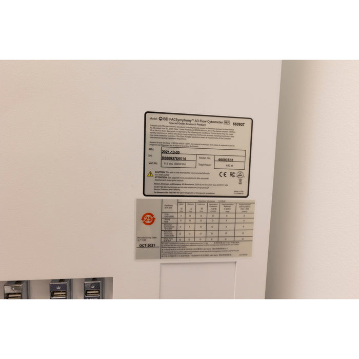 BD FACSymphony A3 Flow Cytometer (10.2021)