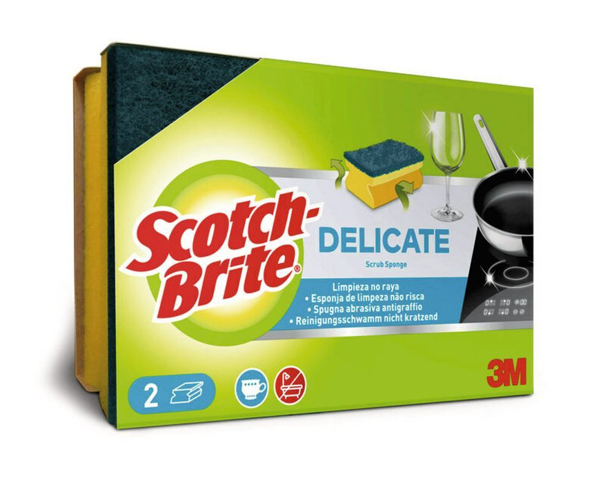 Reinigungsschwämme Scotch-BriteTM, Delicate, L 90 x B 70 x H 40 mm (6 Stk.)