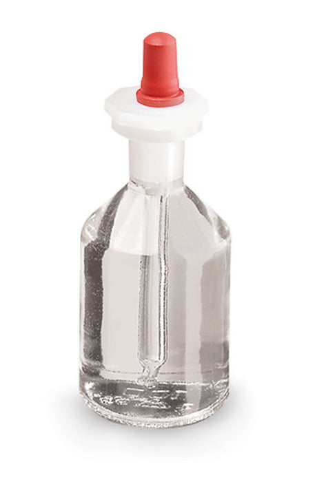 Steilbrustflaschen mit Pipette, Klarglas, 50 ml, H 77 mm (10 Stk.)