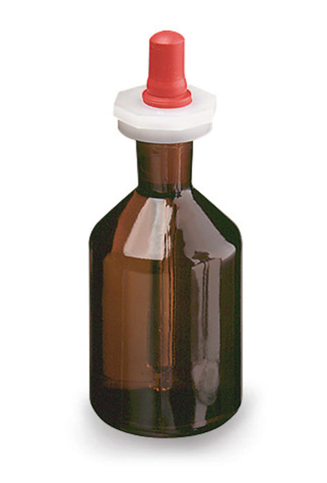 Steilbrustflaschen mit Pipette, Braunglas, 100 ml, H 103 mm (6 Stk.)