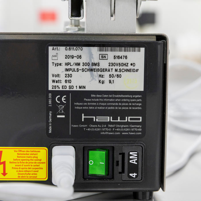 Hawo HPL/HM 300 BMS Impulse Heat Sealer