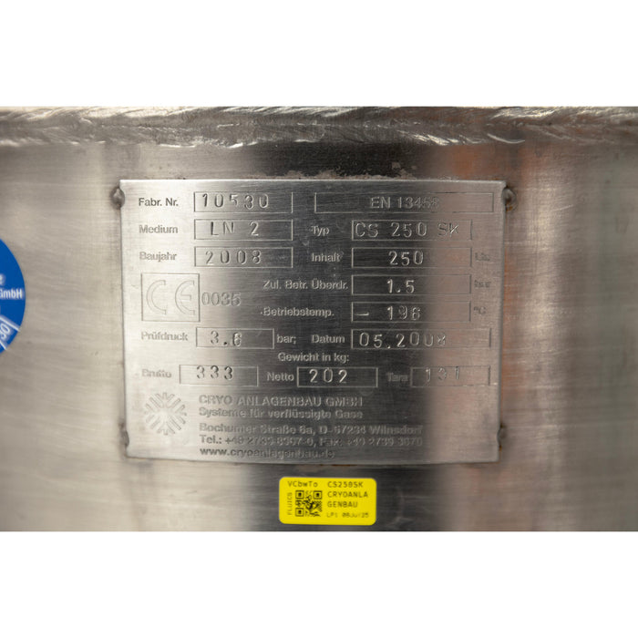 Thermo Scientific Cryo 100 mit LN2-Lagertank 250L (2008)