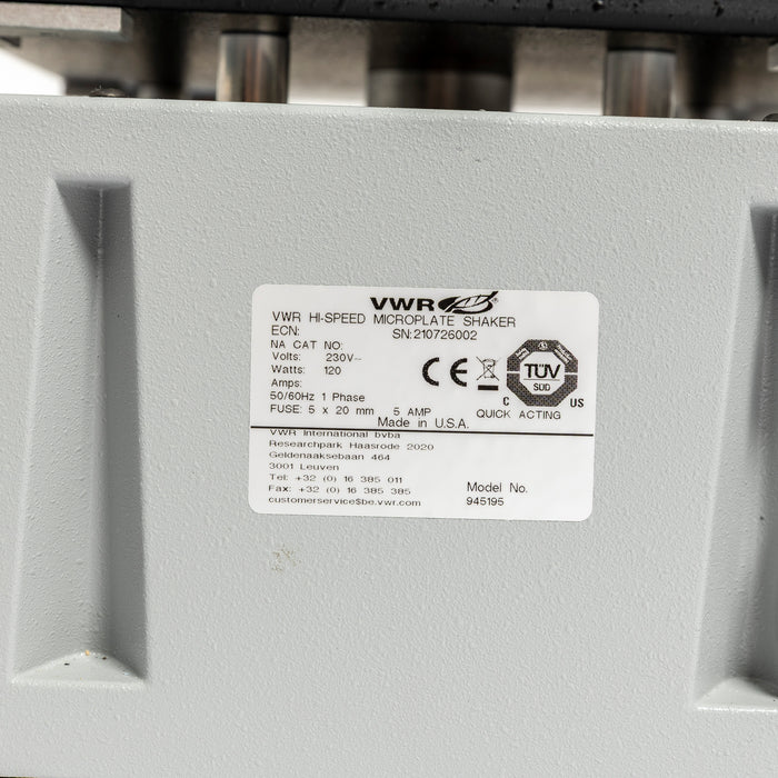 VWR Hi-Speed Microplate Shaker DMS-2500