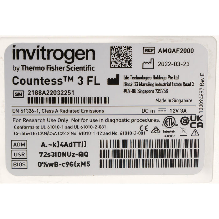 Cellcounter Invitrogen Countess 3 FL