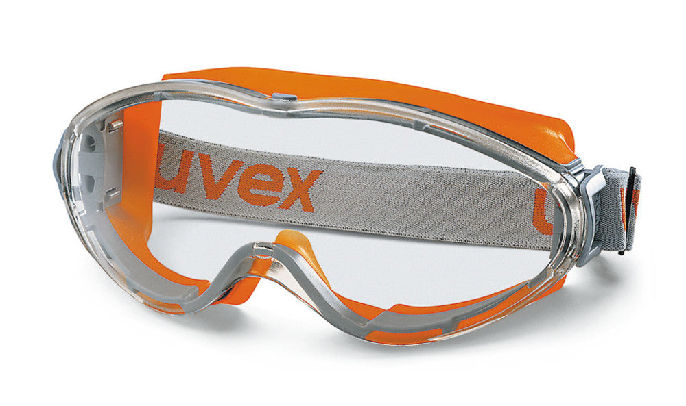 Vollsichtbrille ultrasonic, von UVEX, gem. EN 166, EN 170, PC, orange/grau (1 Stk.)