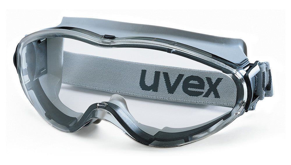 Vollsichtbrille ultrasonic, von UVEX, gem. EN 166, EN 170, PC, grau/schwarz (1 Stk.)