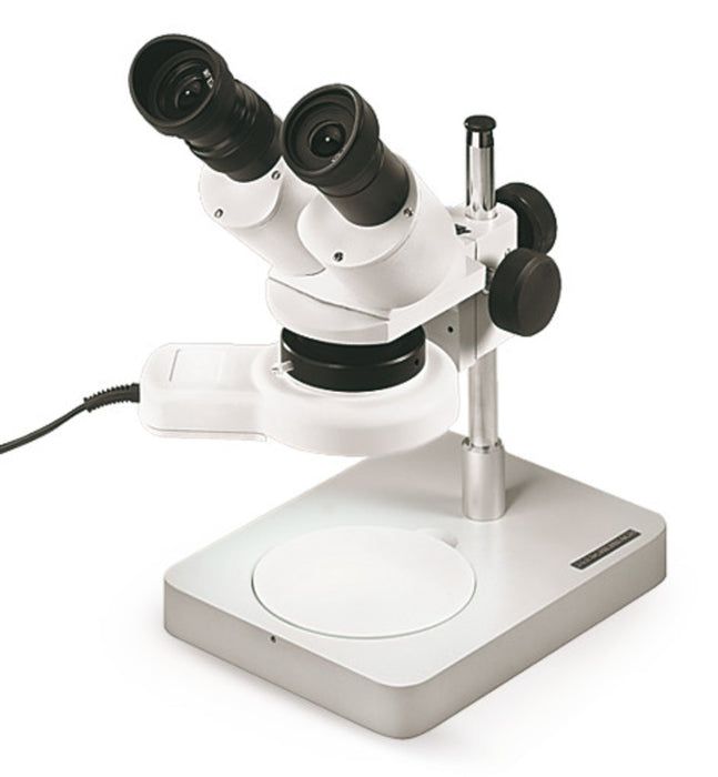 Stereo-Mikroskop Modell 33213, 10x, 20x Vergrößerung - ausbauf. bis 40x inkl. Okularmuscheln und Staubschutzhülle (1 Stk.)