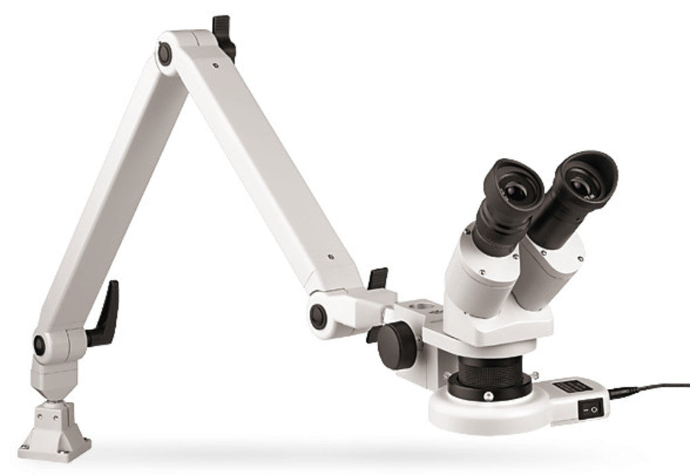 Stereo-Mikroskop Modell 33263, 10x, 20x Vergrößerung - ausbauf. bis 40x inkl. Okularmuscheln und Staubschutzhülle (1 Stk.)