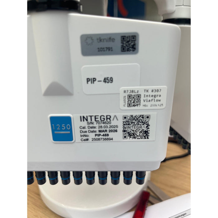 Integra 12-Kanal VIAFLO 1250 µL Mehrkanalpipette