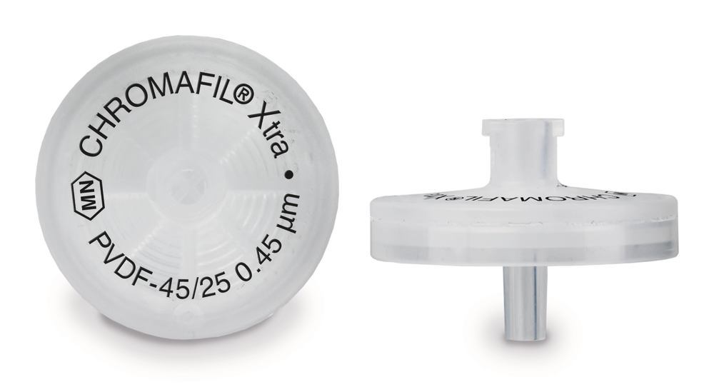 CHROMAFIL®-Spritzenvorsatzfil. PVDF Xtra, Porengr. 0,45 µm, Ø 25 mm (100 Stk.)